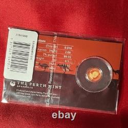2021 Australia Perth Kangaroo. 5 (1/2) gram gold coin. 9999