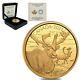 2021 Canada 35 Gram Proof Gold Coin The Caribou Wildlife Portraits. 99999 Fine