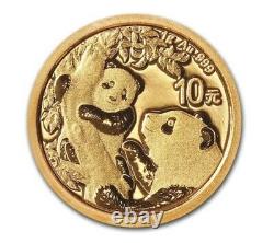 2021 China 1 gram. 999 Gold Panda Coin Sealed in Mint Plastic OMP SKU# A11G