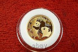 2021 China 3-gram. 999 PURE GOLD Panda BU (Sealed)