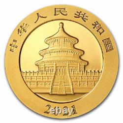 2021 China 3 gram Gold Panda BU (Sealed) SKU#223709