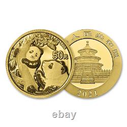 2021 China 3 gram Gold Panda Mint State Condition