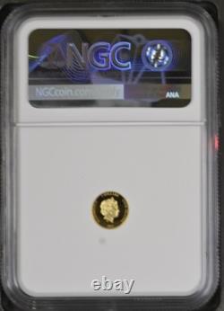 2021 Cook Is. State Animal Series 1/2 Gram. 9999 Gold $5Proof Coin PF70 UCAM