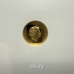 2021 Cook Is. State Animal Series 1/2 Gram. 9999 Gold $5Proof Coin PF70 UCAM