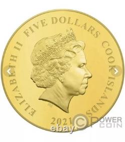 2021 Marvel Captain America 1/2 Gram Gold Coin 1 Of 1999