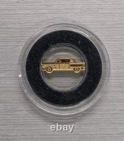 2021 Palau -Open Roads -Classic Car 0.5 gram. 999 Gold Coin in capsule
