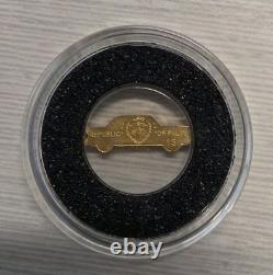 2021 Palau -Open Roads -Classic Car 0.5 gram. 999 Gold Coin in capsule