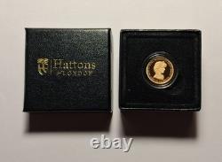 2021 Princess Diana 2 Gram 22k Gold Proof Quarter Sovereign Ascension Island