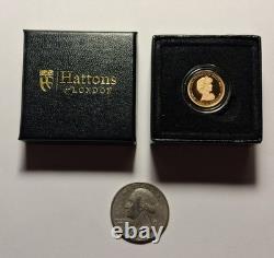 2021 Princess Diana 2 Gram 22k Gold Proof Quarter Sovereign Ascension Island