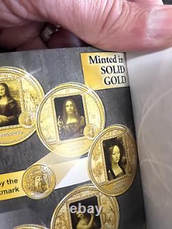 2021 Rare Gold Proof Coin Collection 5 Leonardo da Vinci. 999 Set ONE OF 1000