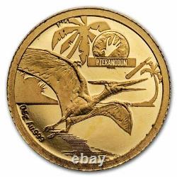 2021 Solomon Islands 1/2 Gram Gold Age of Dinosaurs Pteranodon SKU#234329