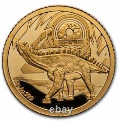 2021 Solomon Islands 1/2 Gram Gold Age of Dinosaurs Stegosaurus SKU#234331
