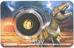 2021 Solomon Islands $10 1/2 Gram 24K Gold Age of Dinosaurs Proof T. Rex