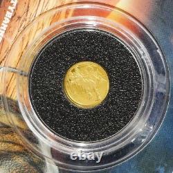 2021 Solomon Islands $10 1/2 Gram 24K Gold Age of Dinosaurs Proof T. Rex