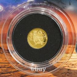 2021 Solomon Islands $10 1/2 Gram 24K Gold Age of Dinosaurs Proof Velociraptor