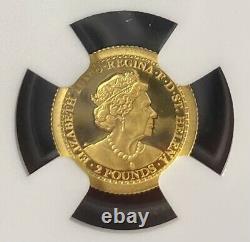 2021 St. Helena Una and the Lion 1/2 Gram Gold Coin NGC PF 70 UCAM 3k Mintage