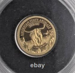 2021 Texas Longhorn 1/2 gram gold PF 70 UC NGC Cook Is. $5 Animal Series 7k