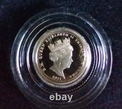 2021 Tristan da Cunha Gold 1/8 Sovereign We Will Remember Them 1 gram 22K