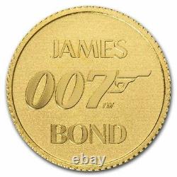 2021 Tuvalu 1/2 gram Gold James Bond 007 BU (withBlister Pack) SKU#234987