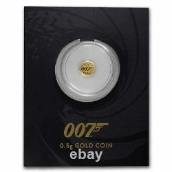 2021 Tuvalu 1/2 gram Gold James Bond 007 BU (withBlister Pack) SKU#234987