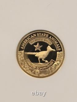 2021 U. S. State Animal Series New Mexico Roadrunner NGC PF70 1/2 Gram