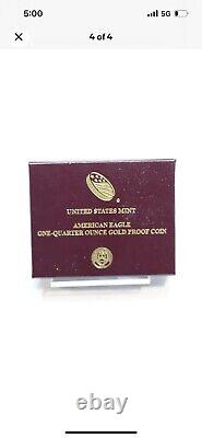 2021-W American Eagle $10 Gold Proof Coin (1/4oz 8.49 grams). Type 1