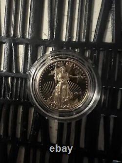 2021-W American Eagle $10 Gold Proof Coin (1/4oz 8.49 grams). Type 1