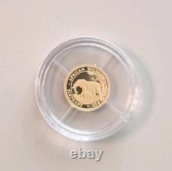 2022 1/2 gram Gold. 9999 pure Somali Elephant 20 Shillings Somalian Africa coin