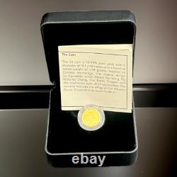 2022? 1.58g Canada Earth? Dragon PP Proof Gold Coin. 9999 Fine? (withBox & CoA)New