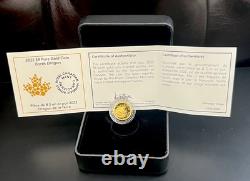 2022? 1.58g Canada Earth? Dragon PP Proof Gold Coin. 9999 Fine? (withBox & CoA)New