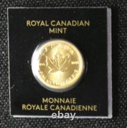 2022 1 Gram Gold Maple Leaf Coin Round In Maplegram Assay Card Queen Elizabeth