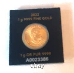 2022 1 Gram Gold Maple Leaf Coin Round In Maplegram Assay Card Queen Elizabeth
