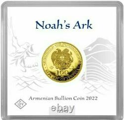 2022 100 Dram Armenia NOAH'S ARK 1 Gram Gold Coin
