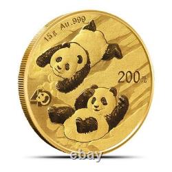 2022 15 Gram China Panda Gold Coin (BU)