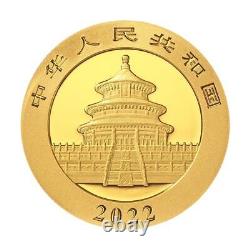 2022 200 Yuan Gold Chinese Panda. 999 15g Brilliant Uncirculated