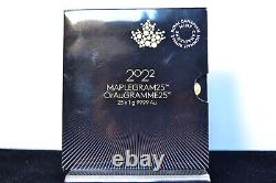 2022 25x 1 GRAM GOLD MAPLE LEAFS RCM MAPLEGRAM 25 IN ASSAY