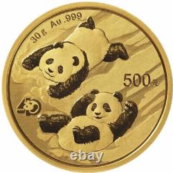 2022 30 Gram Chinese Gold Panda Coin (BU)
