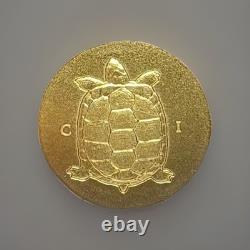 2022.5 Gram Gold Cook Islands Tortoise 0.9999 Fine $5 Dollars