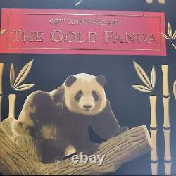 2022 50 Gram Silver 40 Years Gold Panda Anniversary