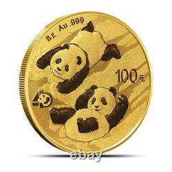 2022 8 Gram China Panda Gold Coin (BU)