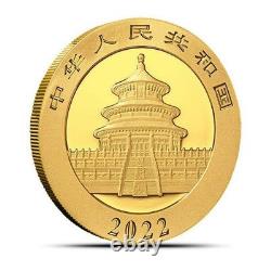 2022 8 Gram China Panda Gold Coin (BU)