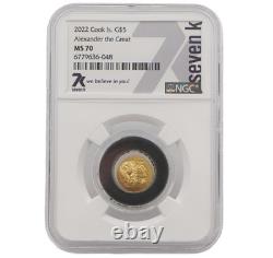 2022 Ancient Greece Alexander the Great ½ Gram Pure Gold Coin NGC MS70