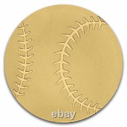 2022 Baseball $1 0.5 GRAM PURE GOLD SILK FINISH COIN NGC 70
