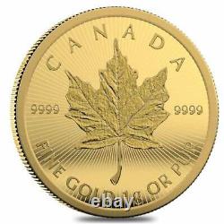 2022 CANADA 50c MAPLEGRAM One Fine Gram Gold Maple Leaf Coin in Certified Card