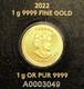 2022 Canada 1 Gram. 9999 Gold 50c Maple Leaf Coin Sealed