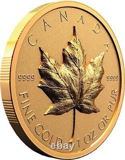 2022 Canada Ultra-High Relief Gold Maple Leaf UHL, GML 1 oz. Pure Gold Coin