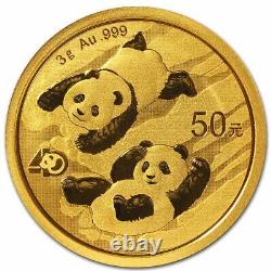 2022 China 3 gram Gold Panda BU (Sealed) SKU#240905