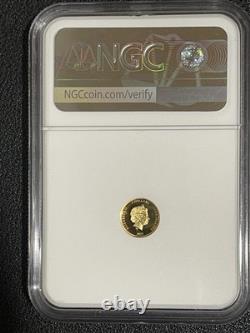 2022 Cook Is. State Animal Series 1/2 Gram. 9999 Gold $5Proof Coin PF70 UCAM