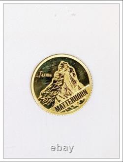 2022 Cook Islands $5 Gold Coin Matterhorn NGC PF70 U. C 0.5 gram