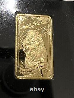 2022 Cook Islands $5 Harry Potter Hermione Granger 0.5 g 1/2 Gram Gold Bar Coin